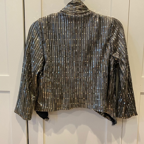 Sequined cropped blazer - Picture 3 of 3